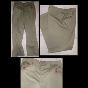 Vintage Mid Century Boy Scouts Pants Mens 32 Geen 1950s 50s Twill
